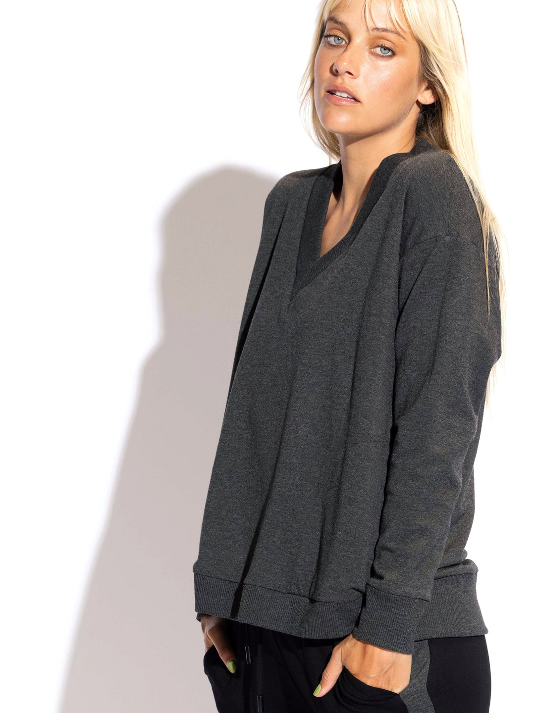 Deena Ultra soft V-Neck long Sleeve Top