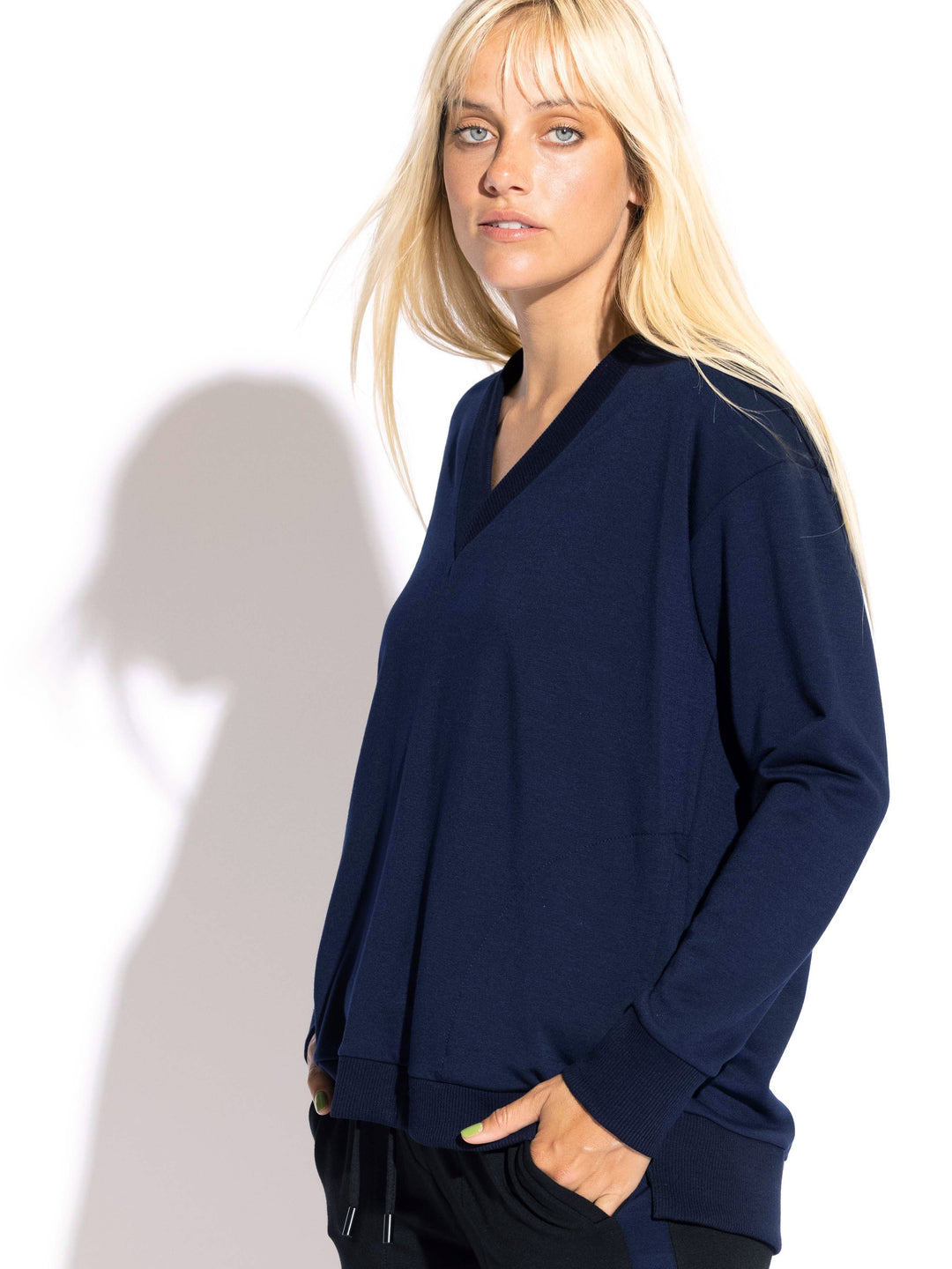 Deena Ultra soft V-Neck long Sleeve Top