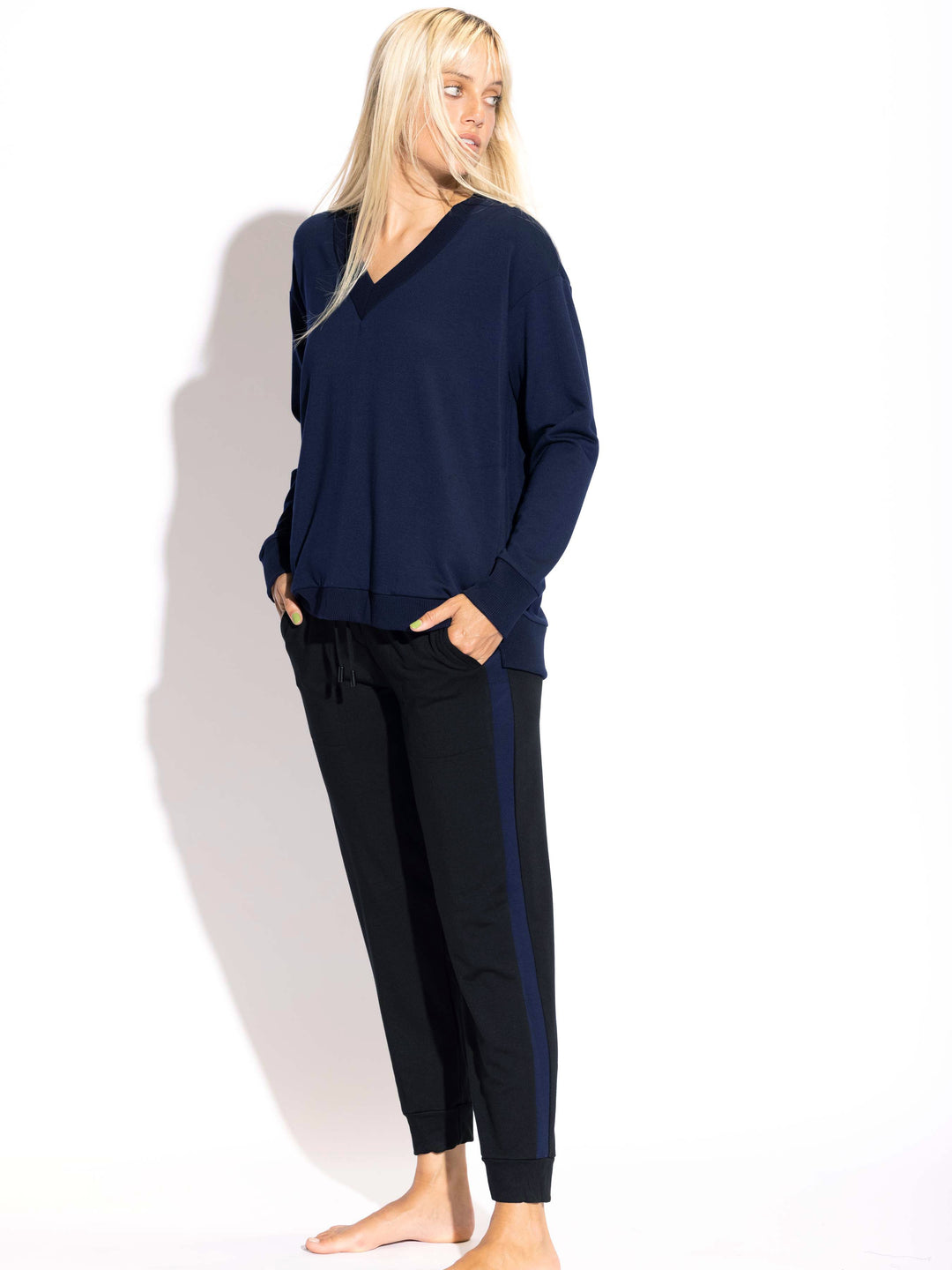 Deena Ultra soft V-Neck long Sleeve Top