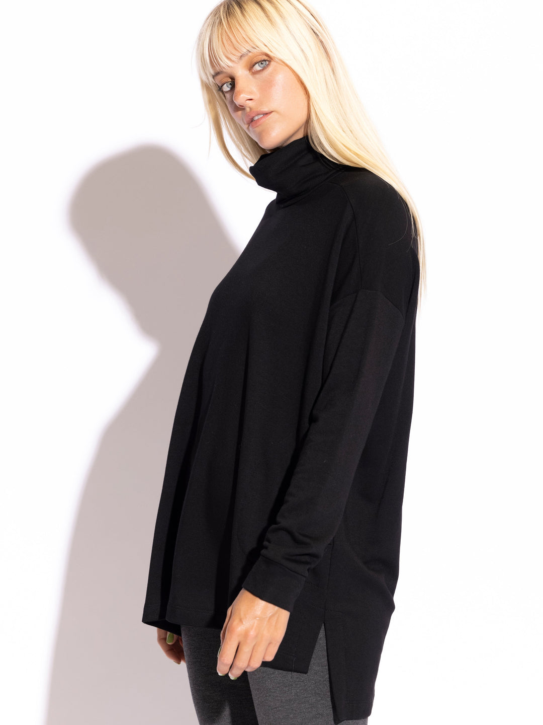 Lauren Turtle Neck Square Tunic