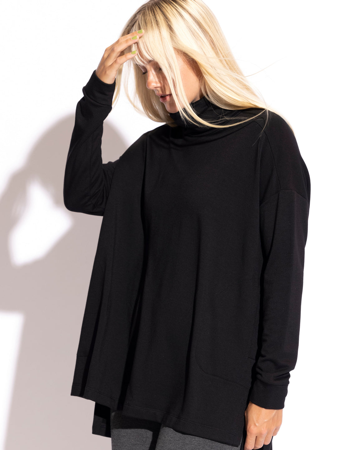 Lauren Turtle Neck Square Tunic