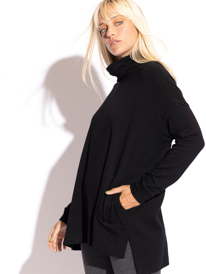 Lauren Turtle Neck Square Tunic