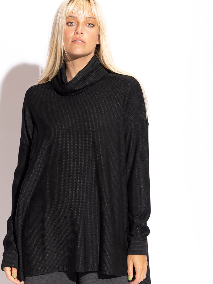 Lauren Turtle Neck Square Tunic