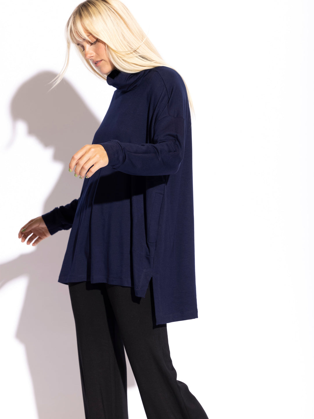 Lauren Turtle Neck Square Tunic