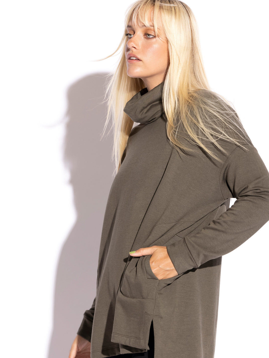 Lauren Turtle Neck Square Tunic