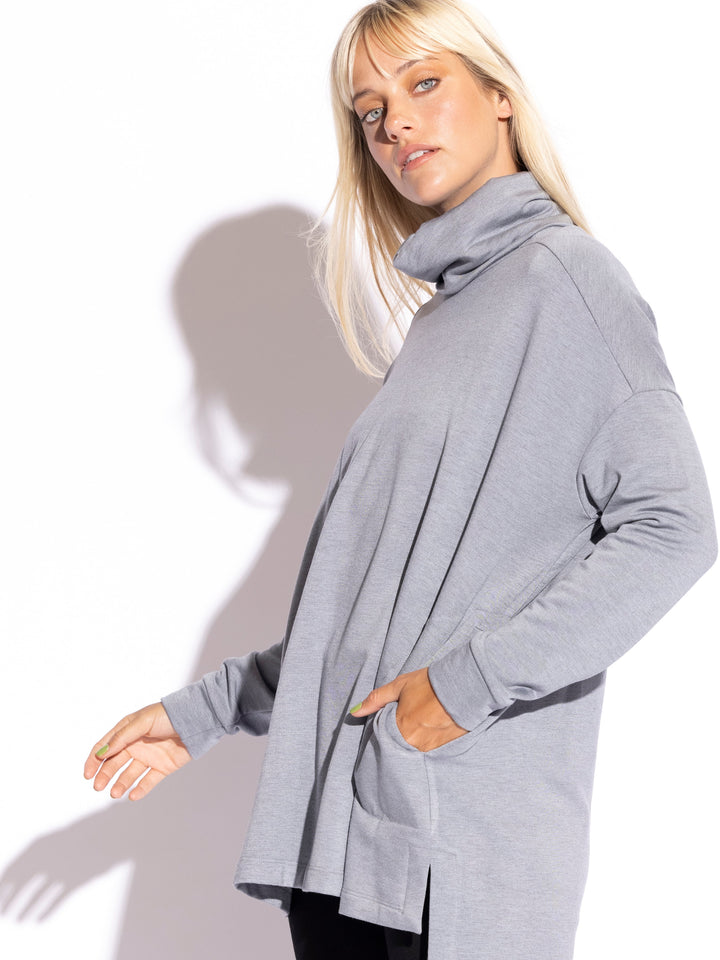 Lauren Turtle Neck Square Tunic