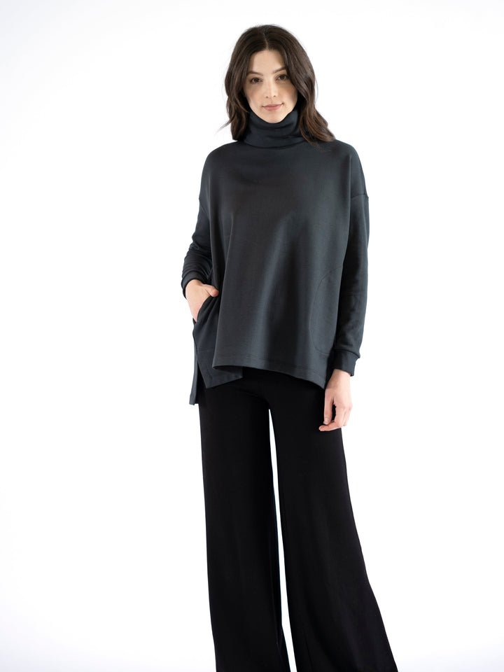 Lauren Turtle Neck Square Tunic