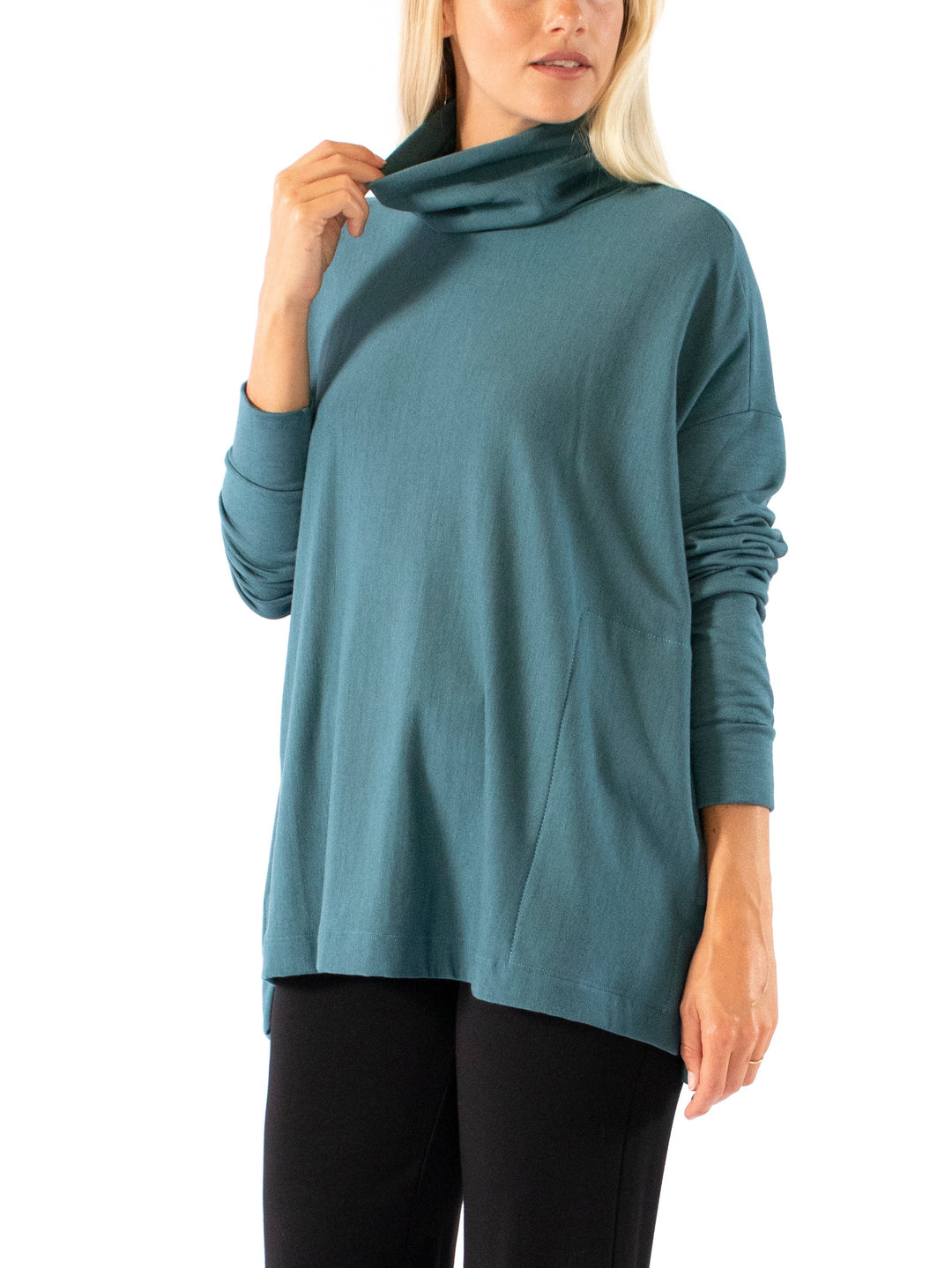 Lauren Turtle Neck Square Tunic