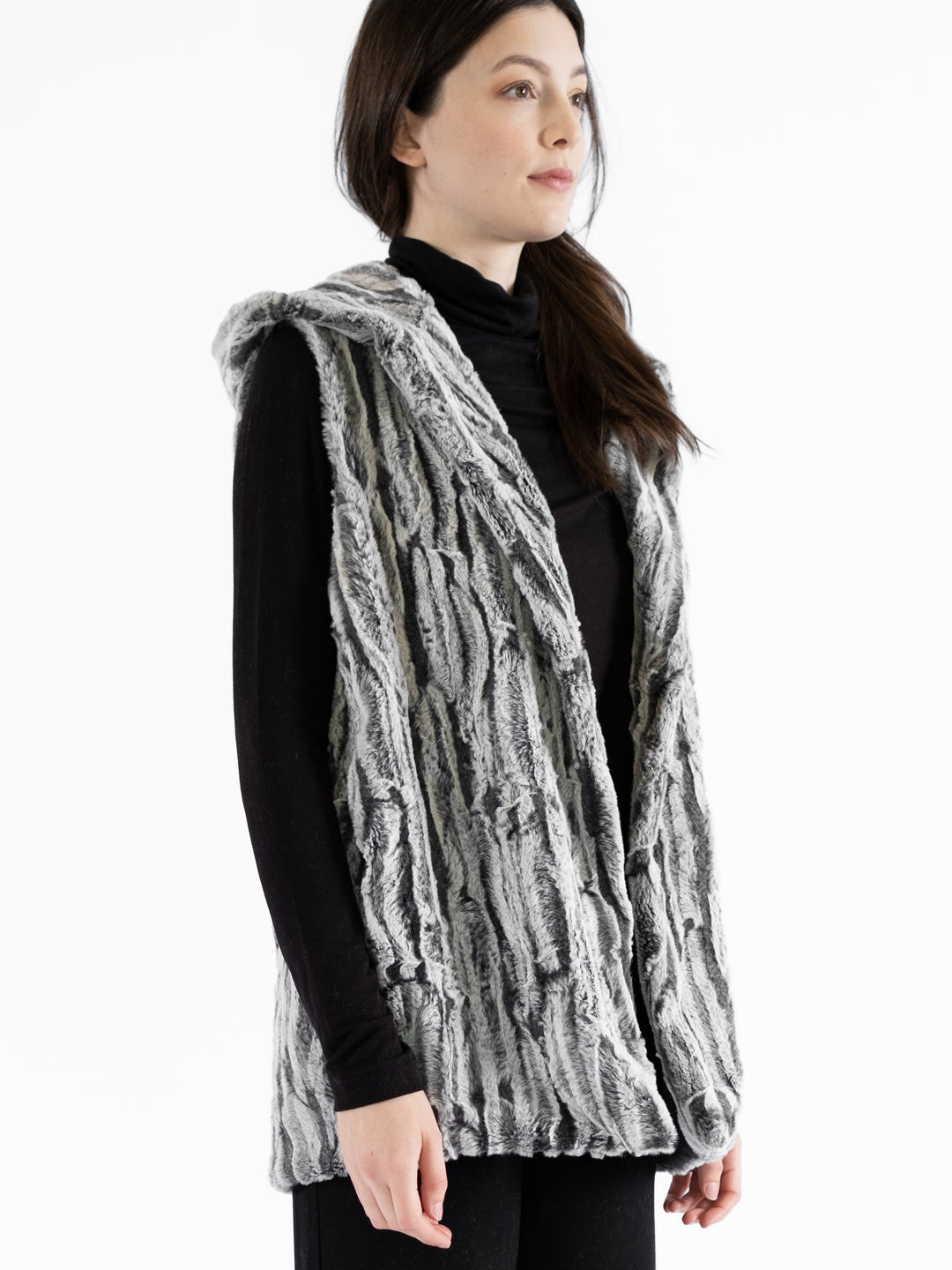 Lola Faux Fur Hooded Vest