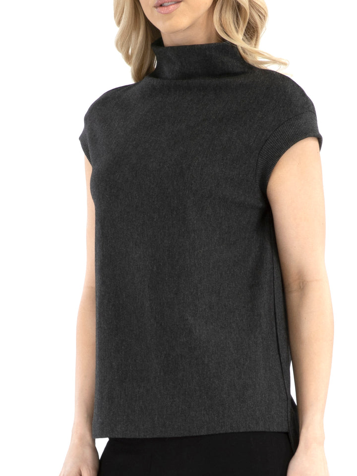 Devin Funnel Neck Sleeveless Top