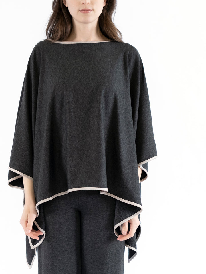 Nicole Boatneck Square Poncho