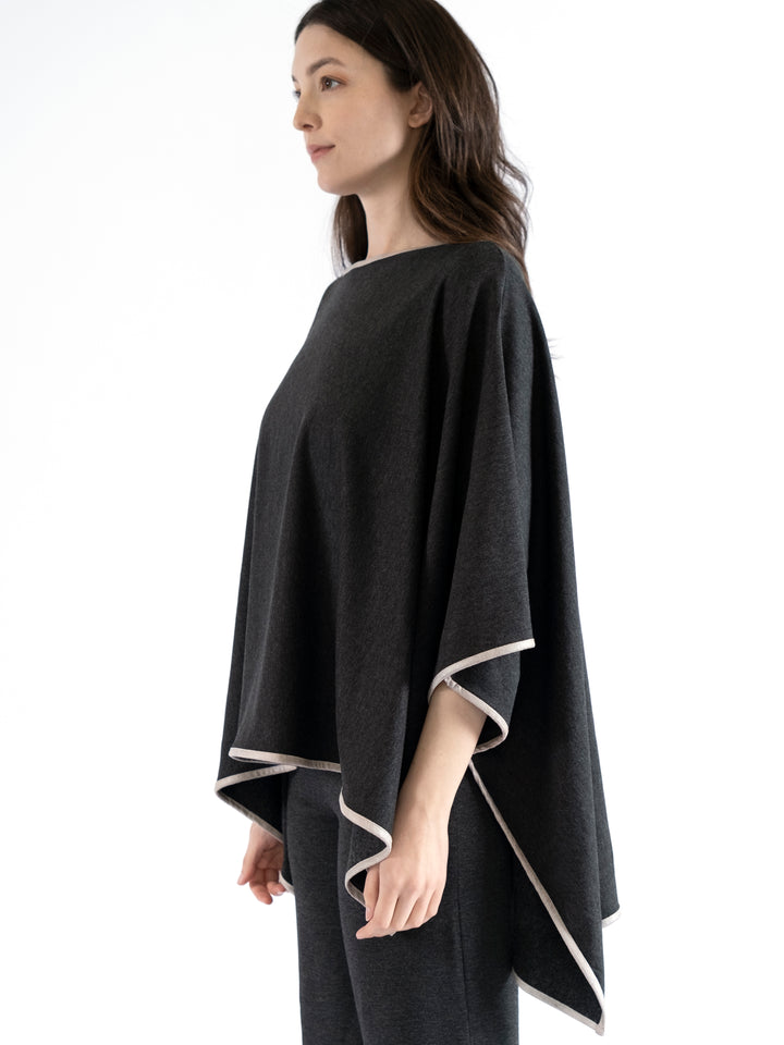 Nicole Boatneck Square Poncho