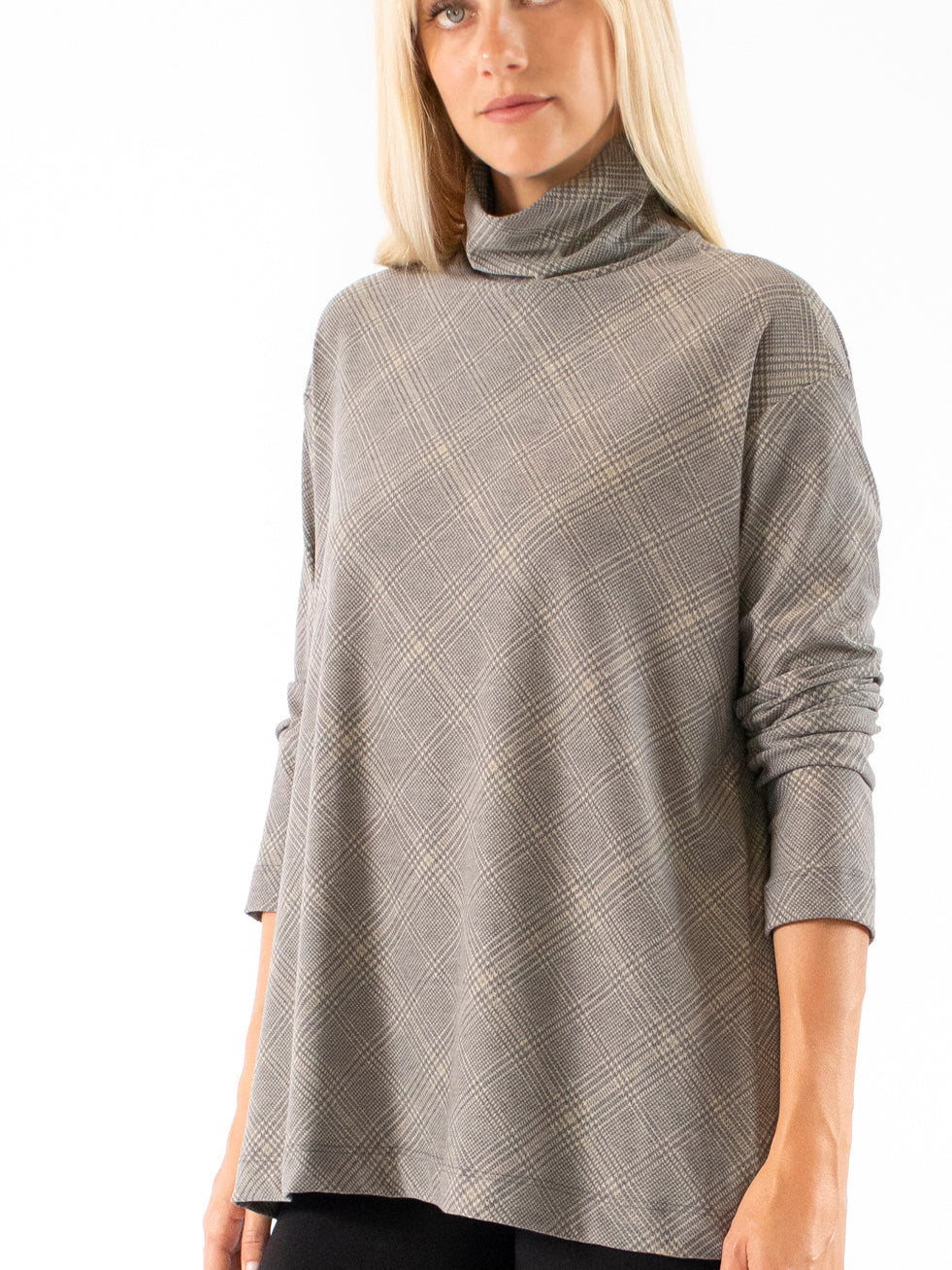 Laura Printed Turtle Neck Tunic