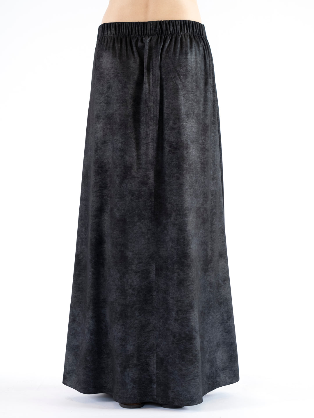 Pixie Printed Faux Leather Maxi Skirt